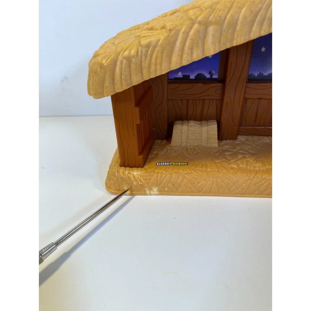 Fisher Price Little People Christmas Story Nativity Set & 10 Figures Flawed
